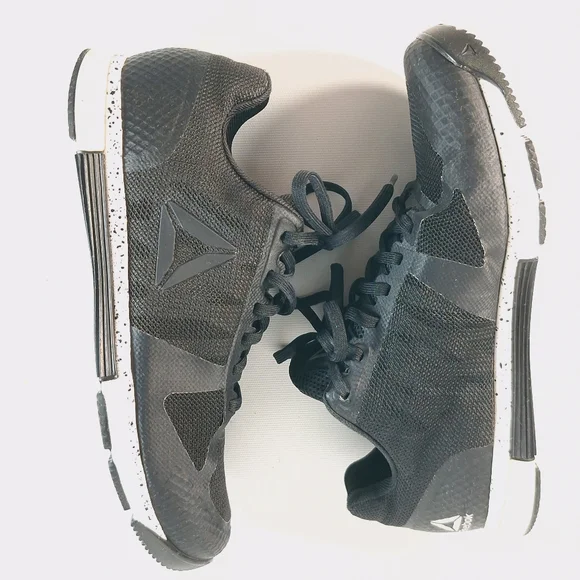 Reebok Speed TR 2.0 Women's Running Sneakers Shoes Size 7.5 Black White Trainer - Picture 8 of 9